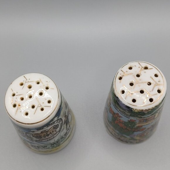 Vintage New Mexico Souvenir Salt & Pepper Shaker Set Cork Plugs Japan - Picture 4 of 6